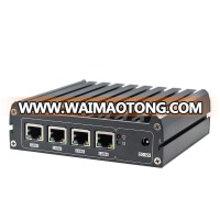 2018 cheap quad-core factory nano mini pc with baytrail J1900 industrial motherboard with 4 lan ports