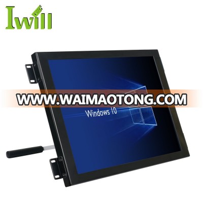 Customize 15'' wallmount touch screen all in one pc integrated J1900 quad core linux tablet computer for industrial automation