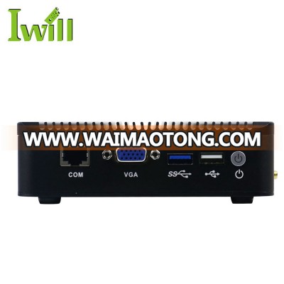 Small nano station mini pc Intel atom E3845 processor quad core sata fanless pure router VPN embedded 3g SIM slot linux computer