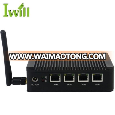 Nano 3g sim card slot 4 ethernet ports mini pc fanless multi lan