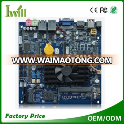 Celeron 1037U dual core Mini itx motherboard with 6 COM and 2 LAN