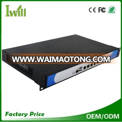 1U server NS-1U8L Z87 industrial firewall barebone mini pc fanless multi lan