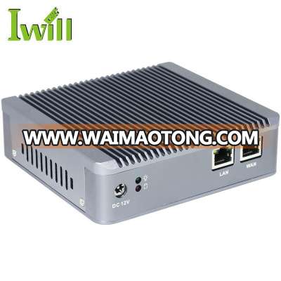 Fanless Firewall Micro Appliance With 2x Gigabit Intel LAN Ports J1800 pfSense Barebone