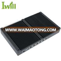 Iwill firewall NS-1U6L (FL 1037U) barebone six lan port fanless pc with Linux OS