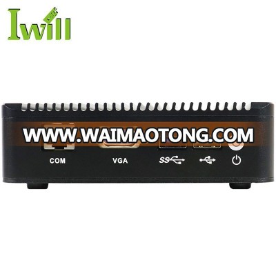 Desktop computer host J1900 fanless firewall mini pc with 4g gsm