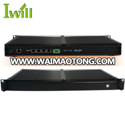 Intel Atom rackmount D525 or D2550 CPU fanless 1U server for firewall