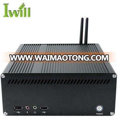 Iwill computer i3 i5 i7 barebone mini itx embedded pc with fan