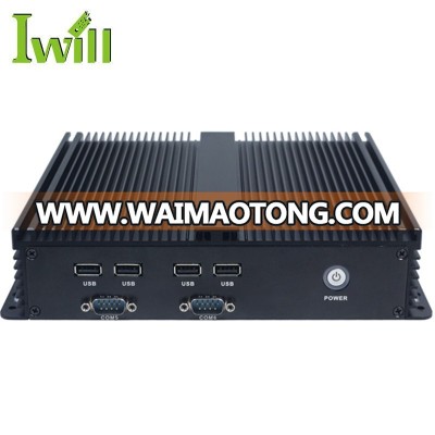 Factory direct workstation computer J1900 fanless barebone mini pc serial ports