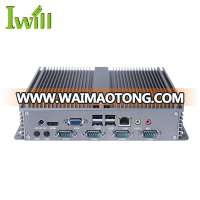 Fanless linux computer intel J1900 quad core x86 industrial pc for Advertising