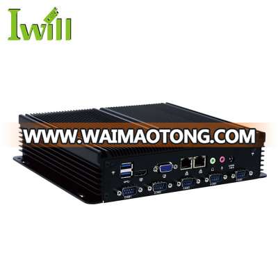 Intel Core I5 4300u 1.9Ghz dual lan industrial computer barebone mini pc with 6 COM support engrave your logo on machine