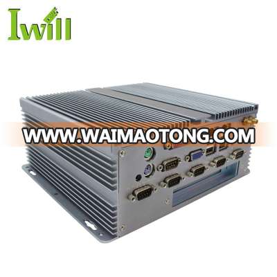 intel atom D2550 CPU dual core 1.8GHz embedded industrial pc with parallel and 2*PS/2 port 6 RS232 COM