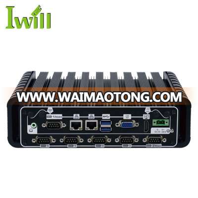 High quality industrial mini pc 4th gen intel core i5 4200u processor linux embedded box computer support RAID 0/1