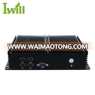 Industrial grade mini pc dual lan 6 RS232 COM embedded computer with core i5 4300u processor