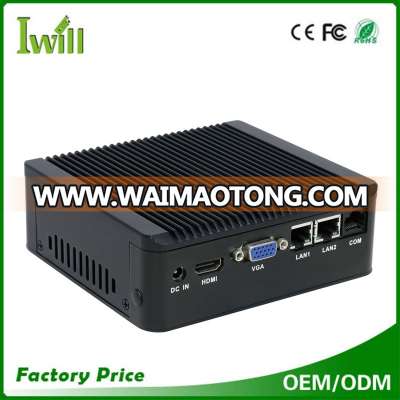 Custom oem nano desktop pc with dual lan/ sim slot